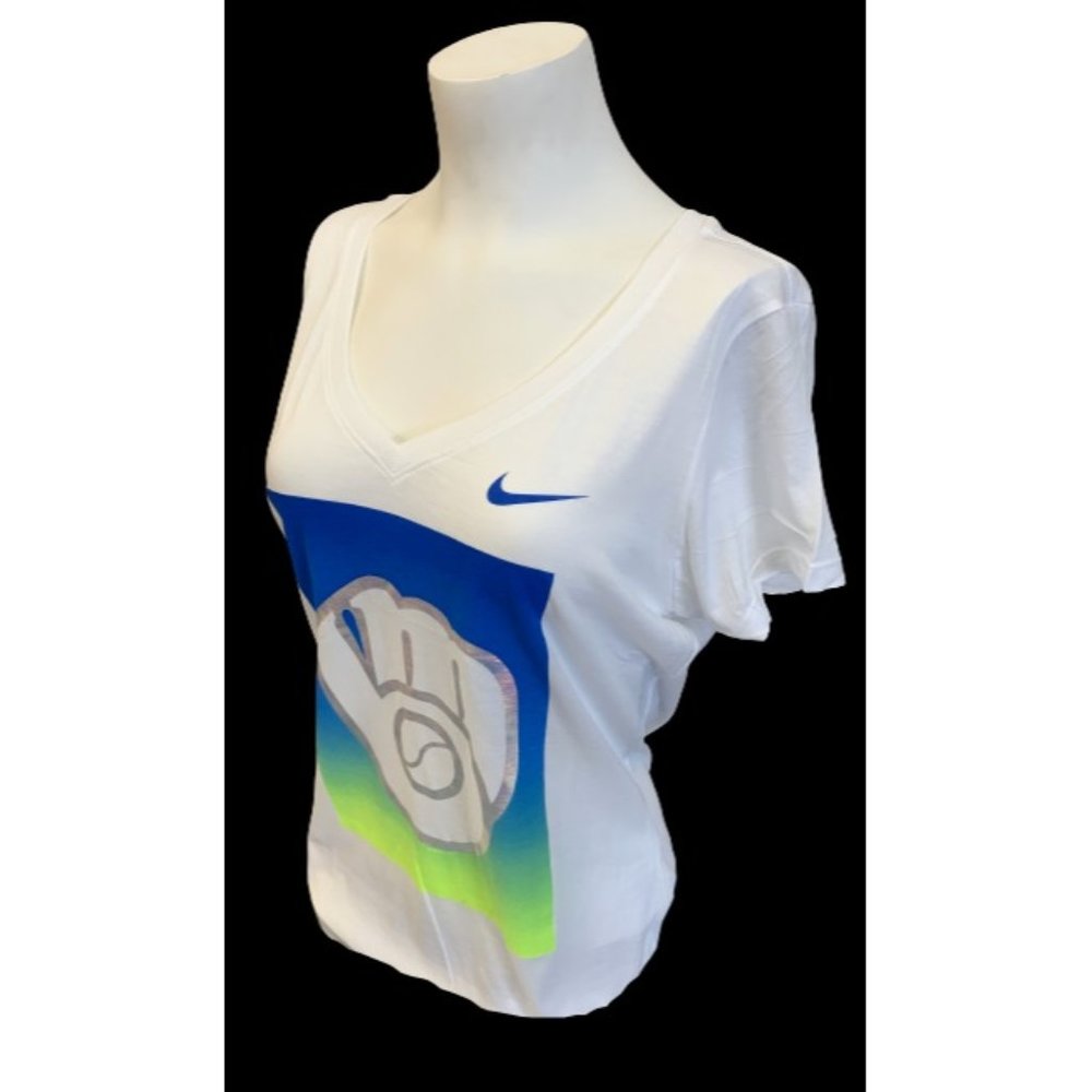 Nike Women's Glove & Baseball MLB White Shirt